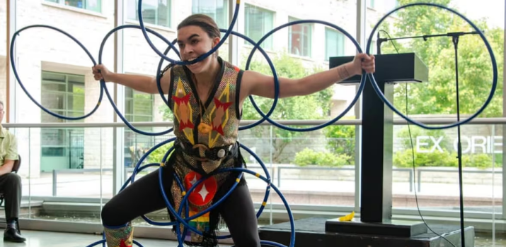 'Medicine within the dance': from health-care worker to hoop dancer