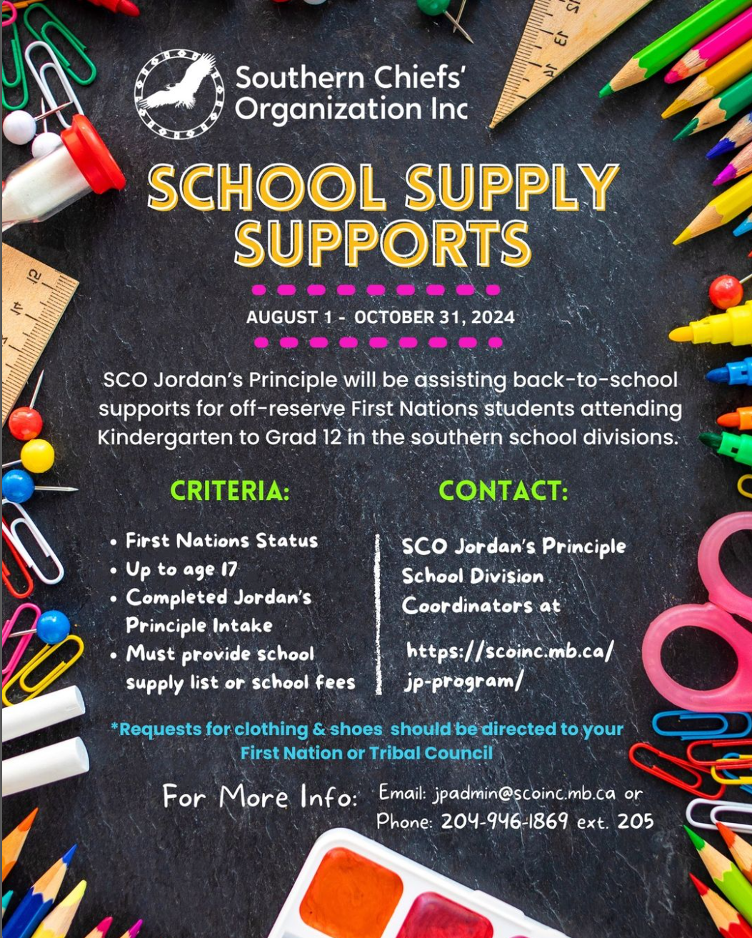 SCO School Supply Supports poster