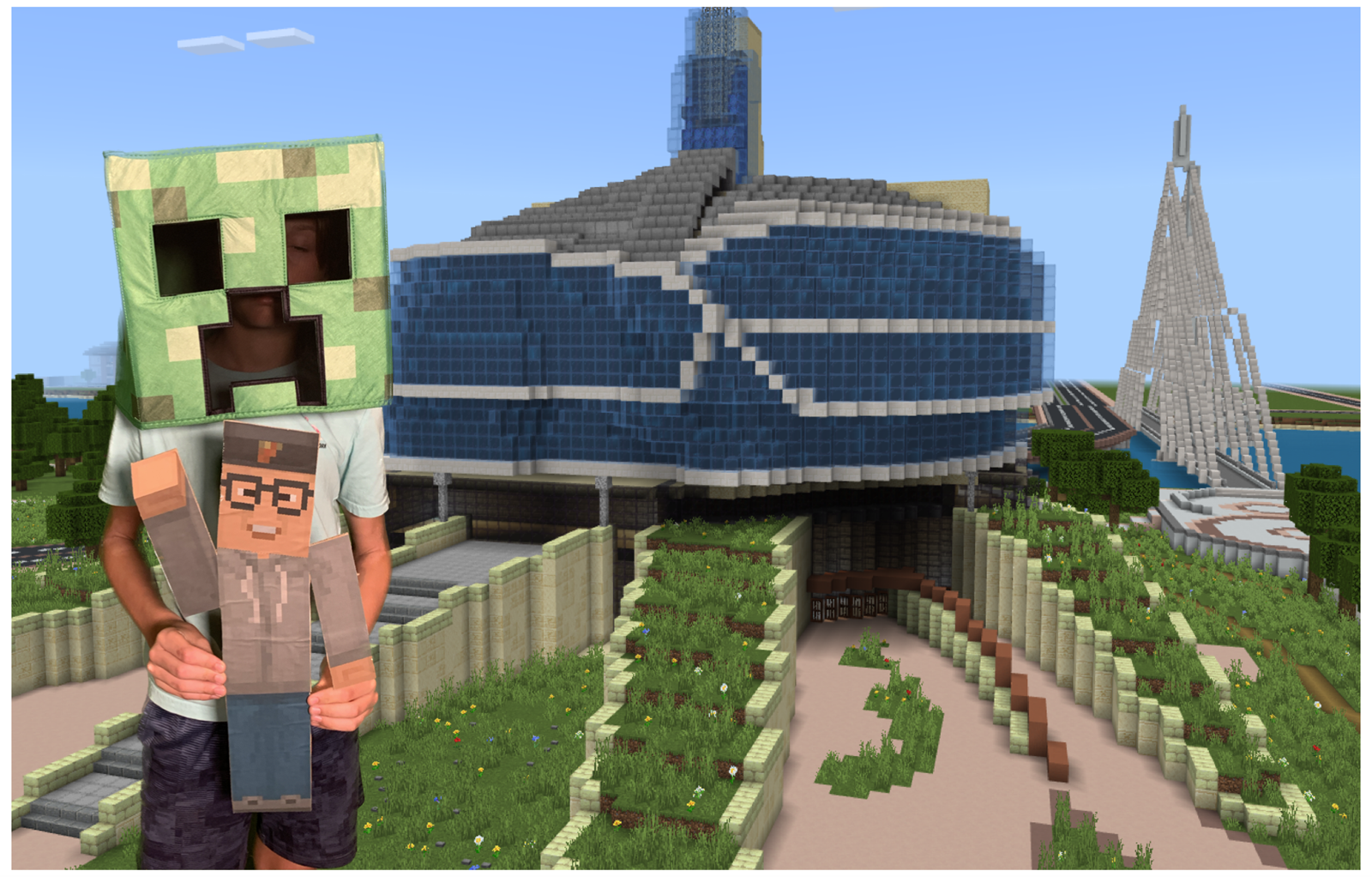 Student greenscreen photo at the final celebration