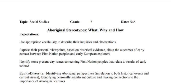 Aboriginal Stereotypes: What, Why and How