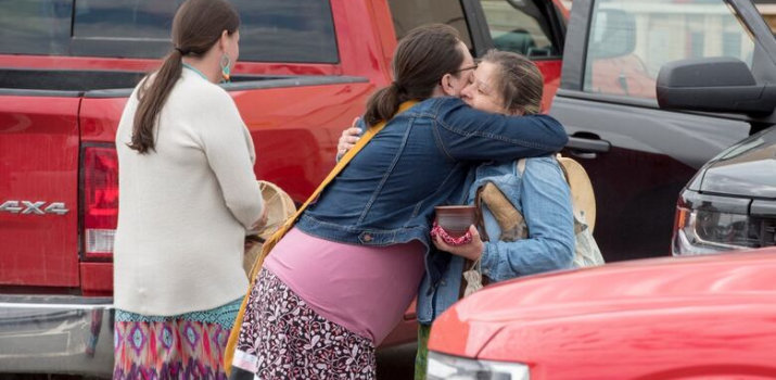 Chantel Moore's family arrives in New Brunswick, greeted by community leaders | CBC News