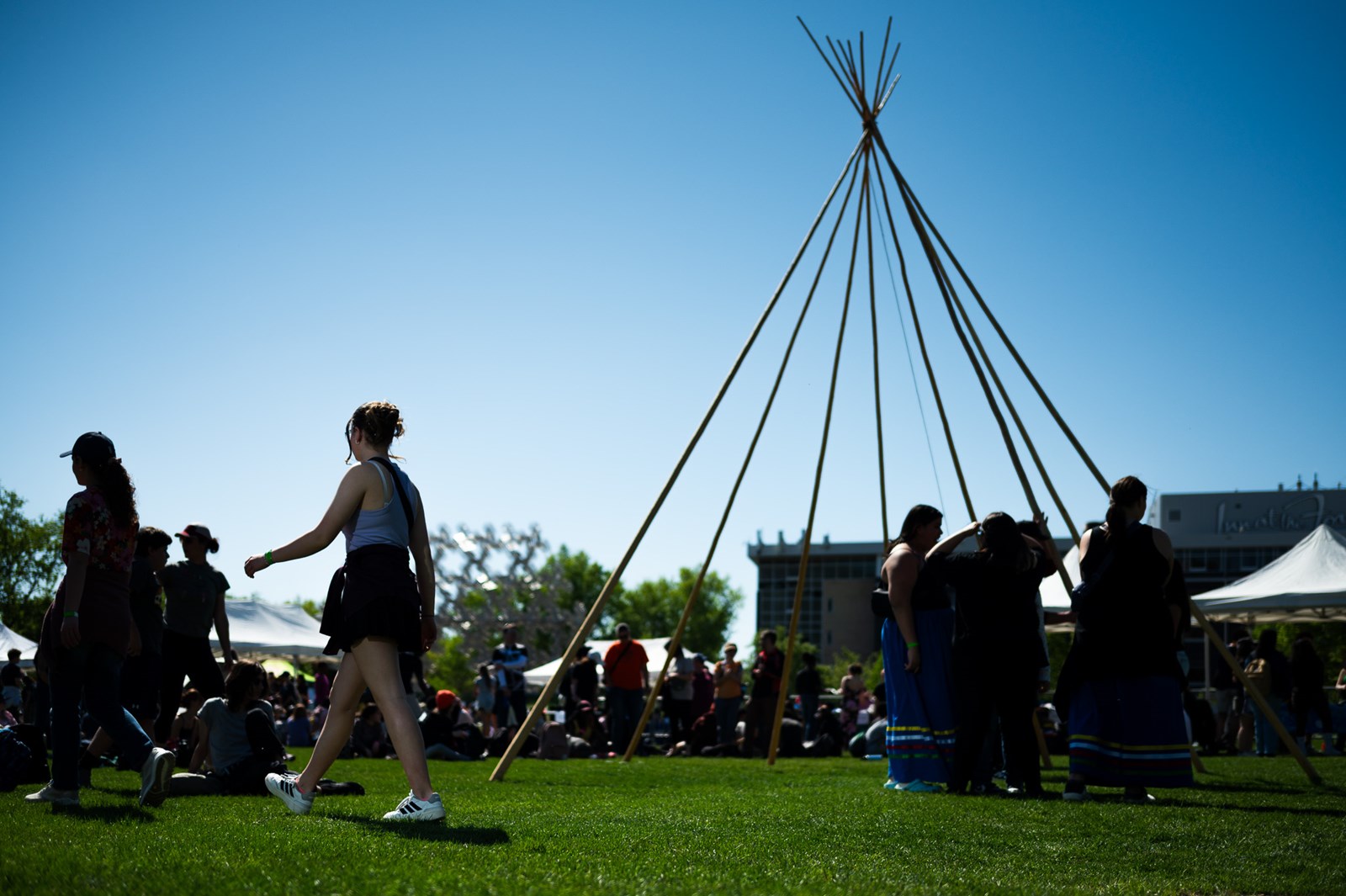 Tipi at Learning with the Land event