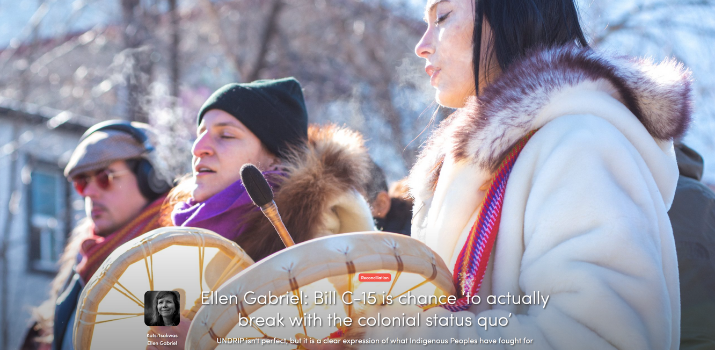 Ellen Gabriel: Bill C-15 is chance ‘to actually break with the colonial status quo | Ricochet Media