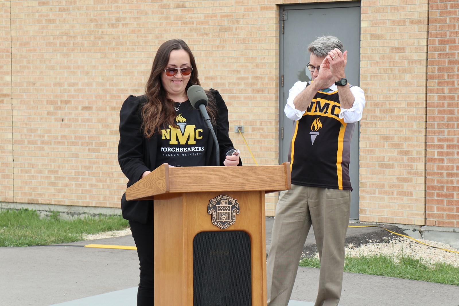 Shelly Hopper and Councillor Brian Mayes
