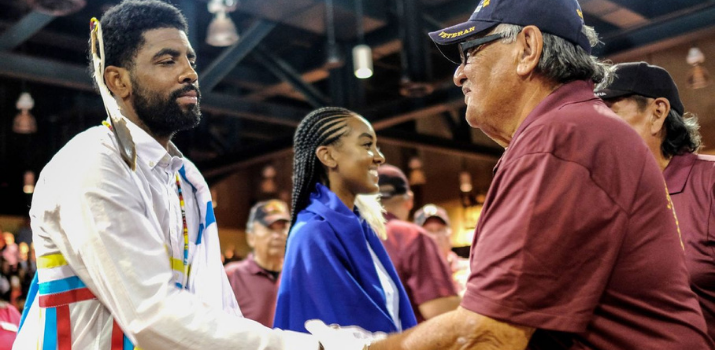Kyrie Irving’s mom was member of Standing Rock Sioux, and he’s re-connecting with his native roots | Interbasket