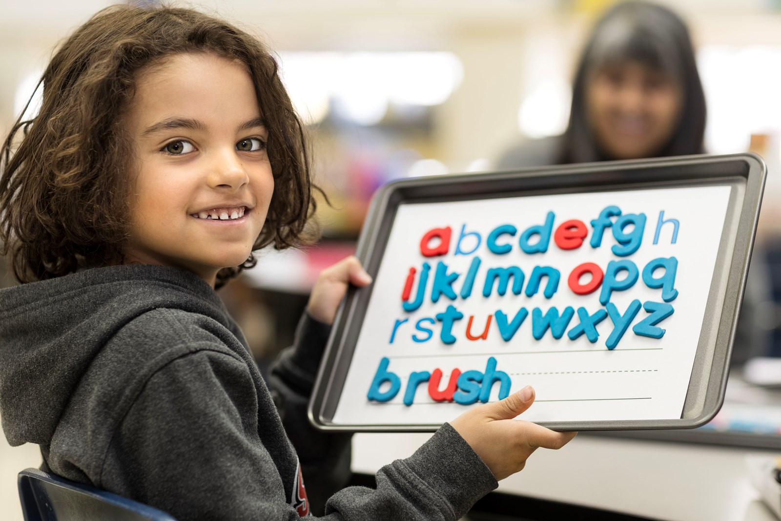 Students reading together