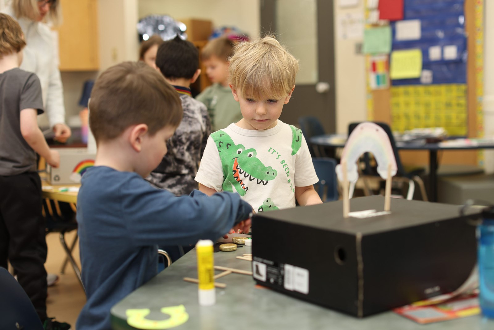 A kindergarten classroom
