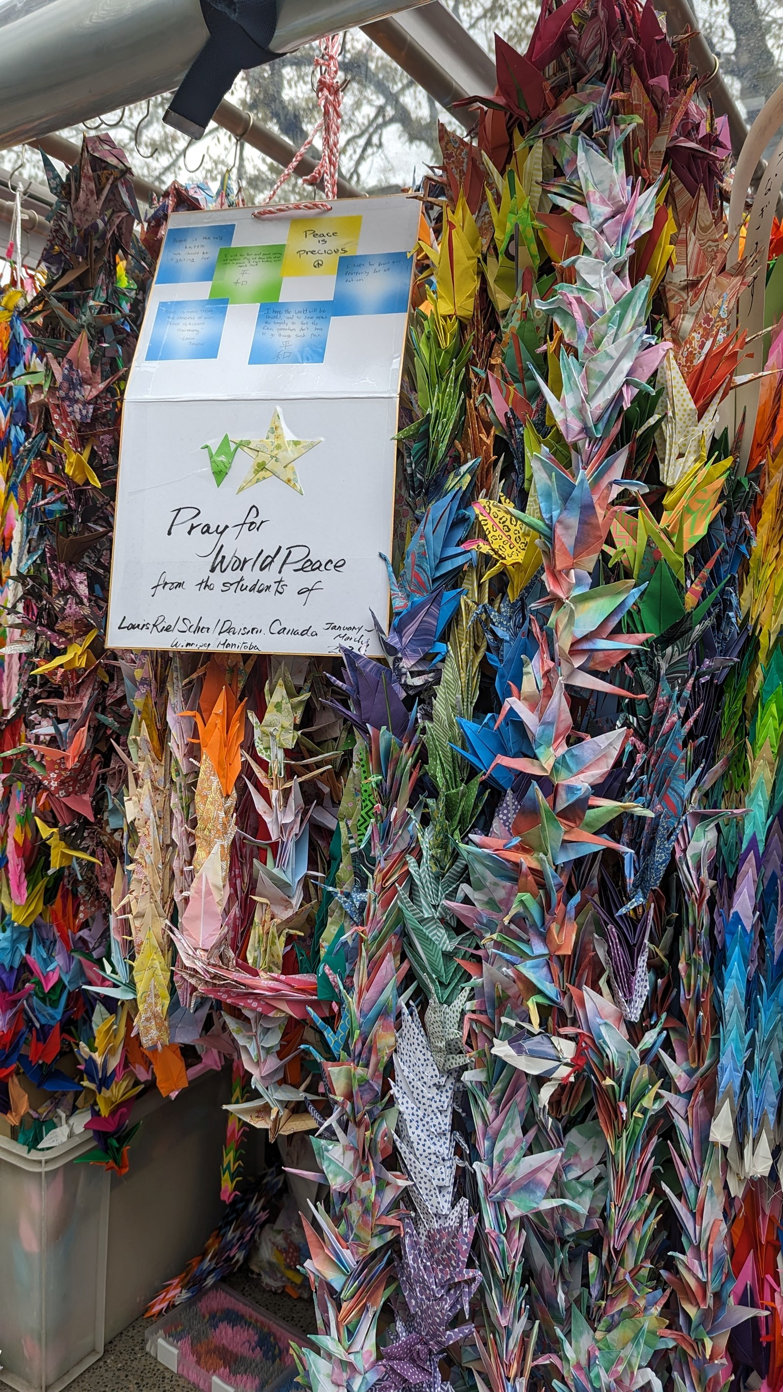 Origami Cranes in Japan from Hastings School
