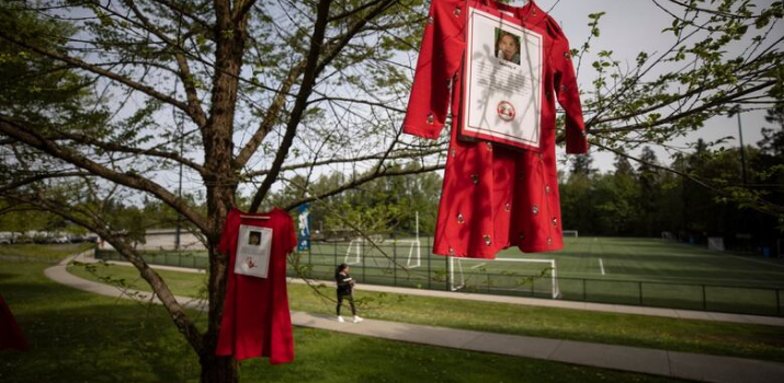 Red dresses hang across B.C. in a call for justice for missing and murdered Indigenous women