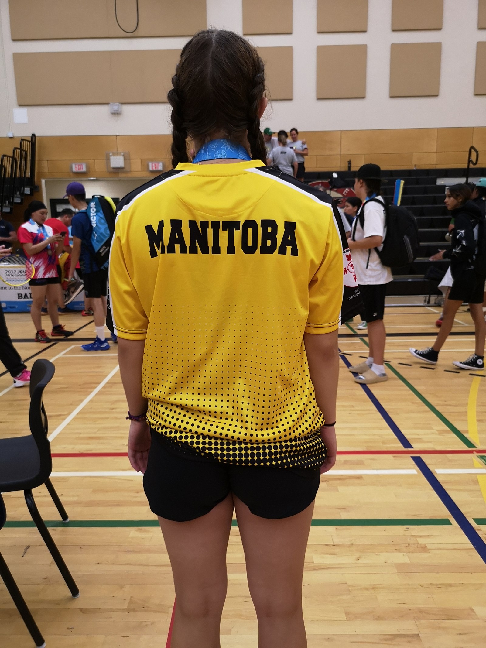Rylee in her Team Manitoba uniform