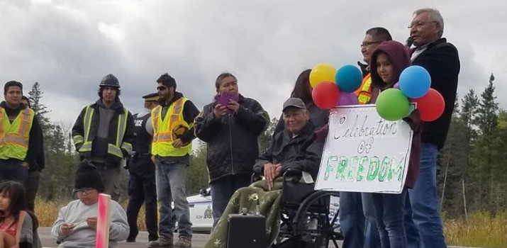 Shoal Lake 40's Freedom Road hits major milestone as construction reaches Trans-Canada Highway | CBC News