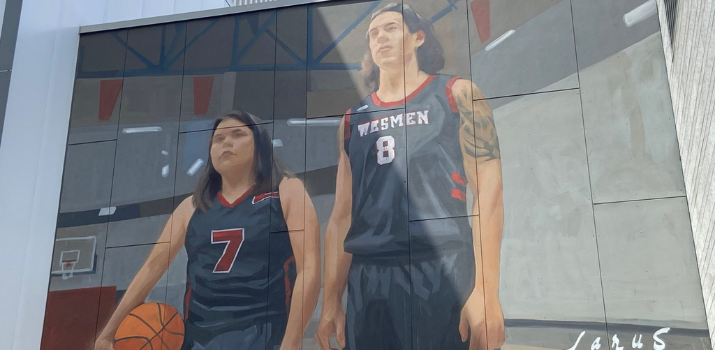 Wesmen standouts, Indigenous community leaders featured in new mural | The University of Winnipeg