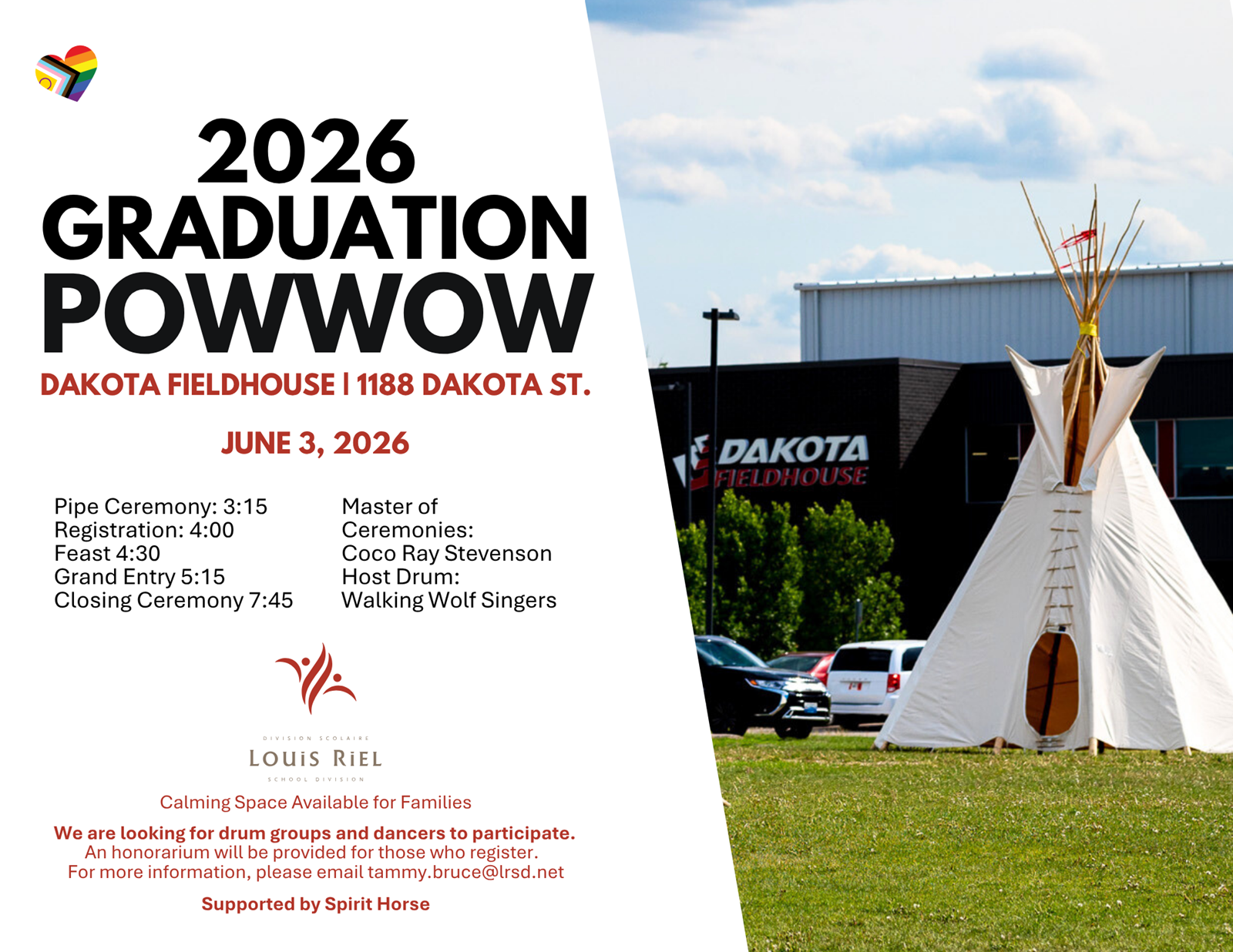 2026 Graduation Powwow poster