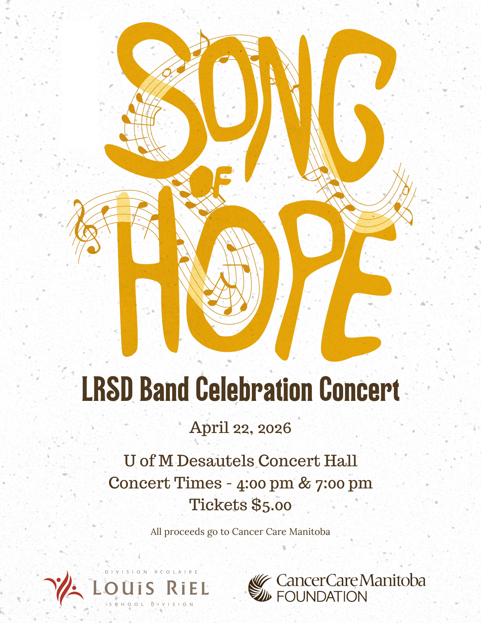 Song of Hope Honour Band Poster