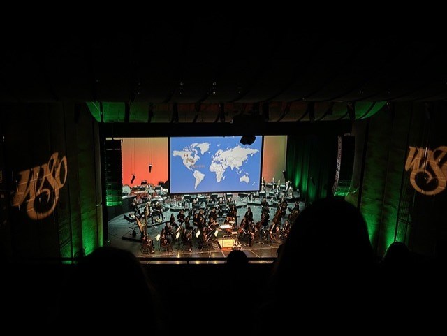 St. Germain students performing with the Winnipeg Symphony Orchestra