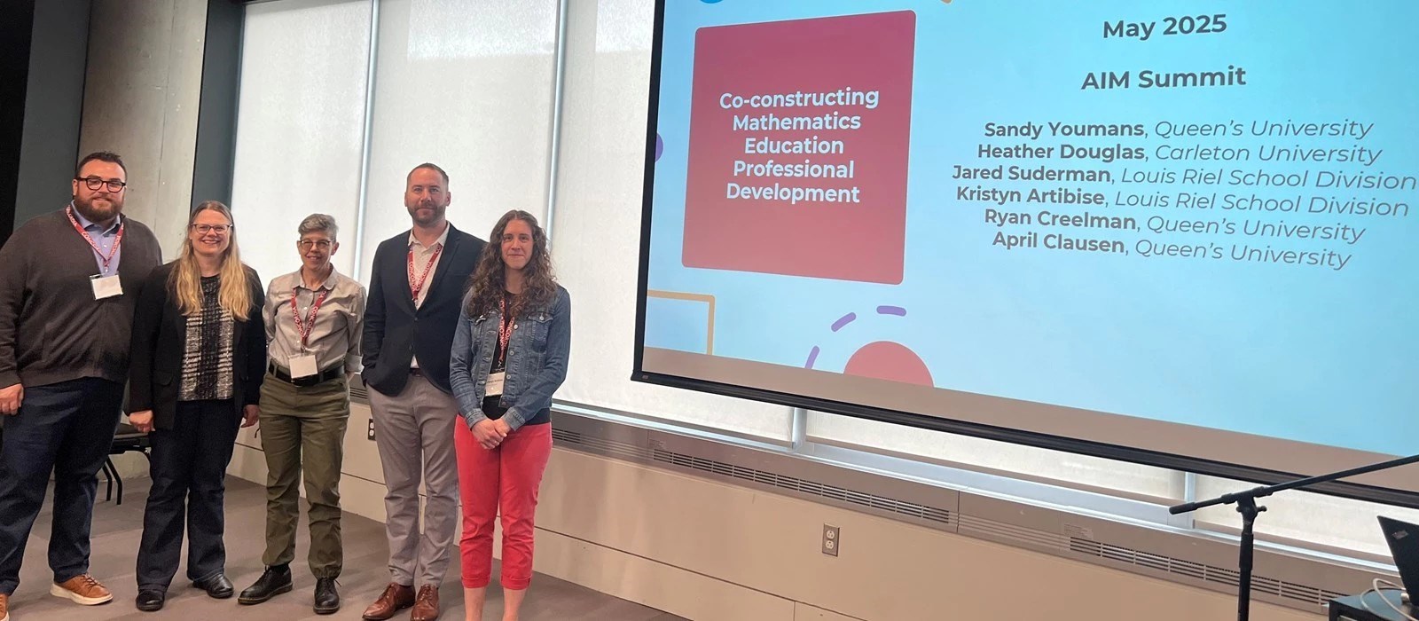 From L-R: Ryan Creelman, Sandy Youmans, April Clausen, Jared Suderman, and Kristyn Artibise