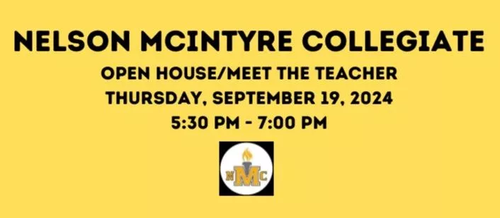 Open House and Meet the Teacher - September 19