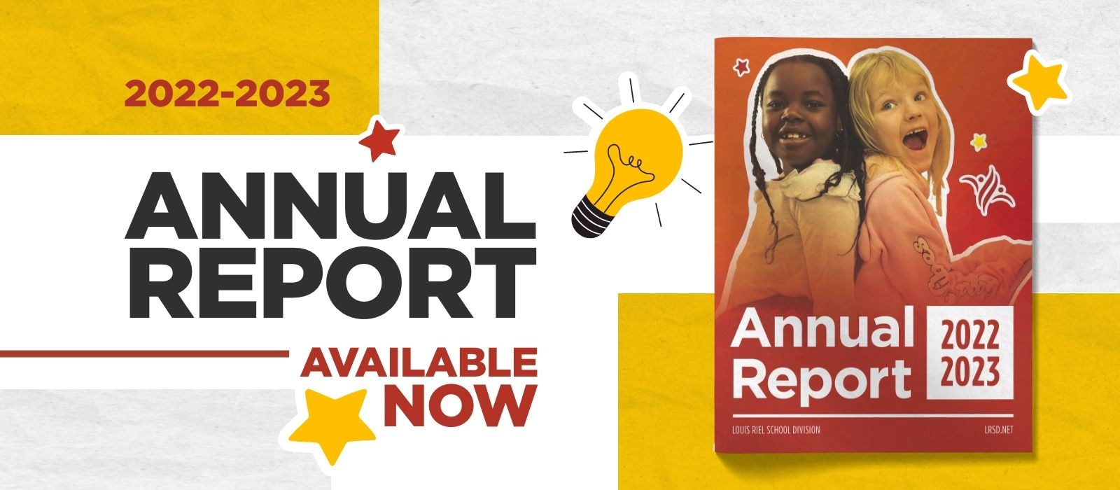 A graphic that reads "2022-2023 Annual Report Available Now"