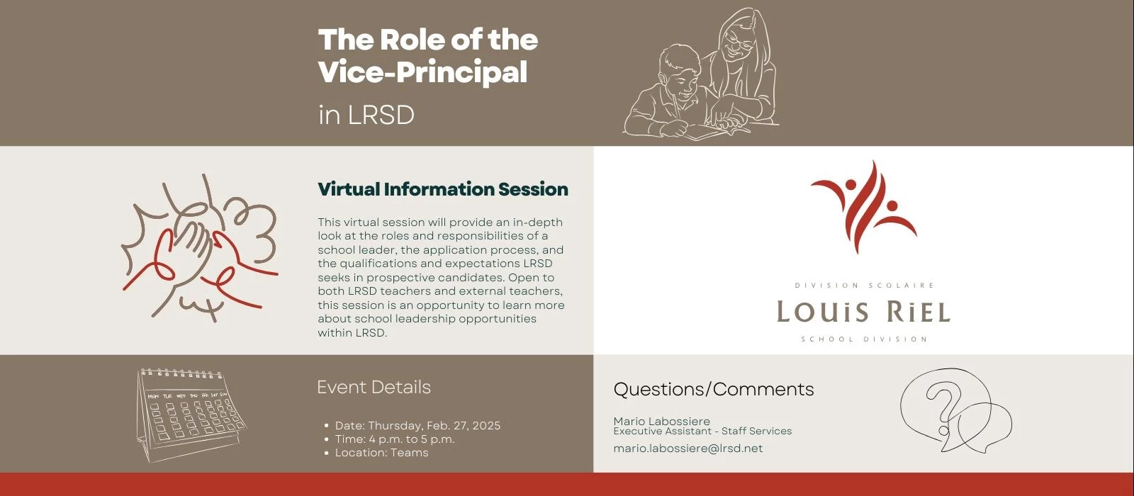 The Role of the Vice-Principal in LRSD Information Session