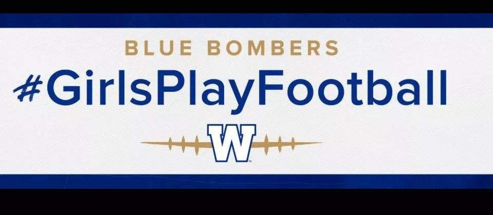 Blue Bombers Girls Play Football 