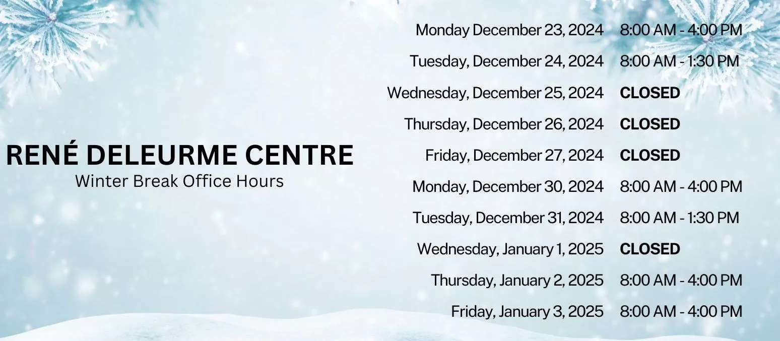 RDC Winter Holiday Hours